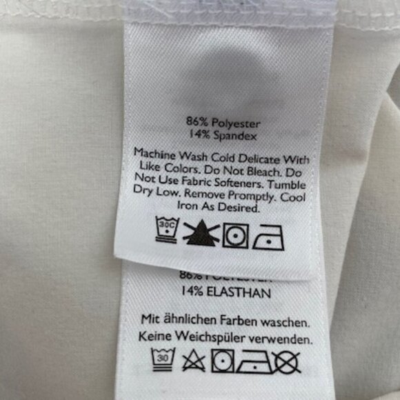 EDDIE BAUER Ivory Snow Travex Departure Stretch Long Sleeve Shirt Medium - Picture 9 of 9